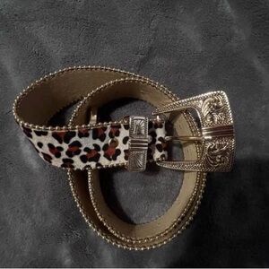 leopard print belt